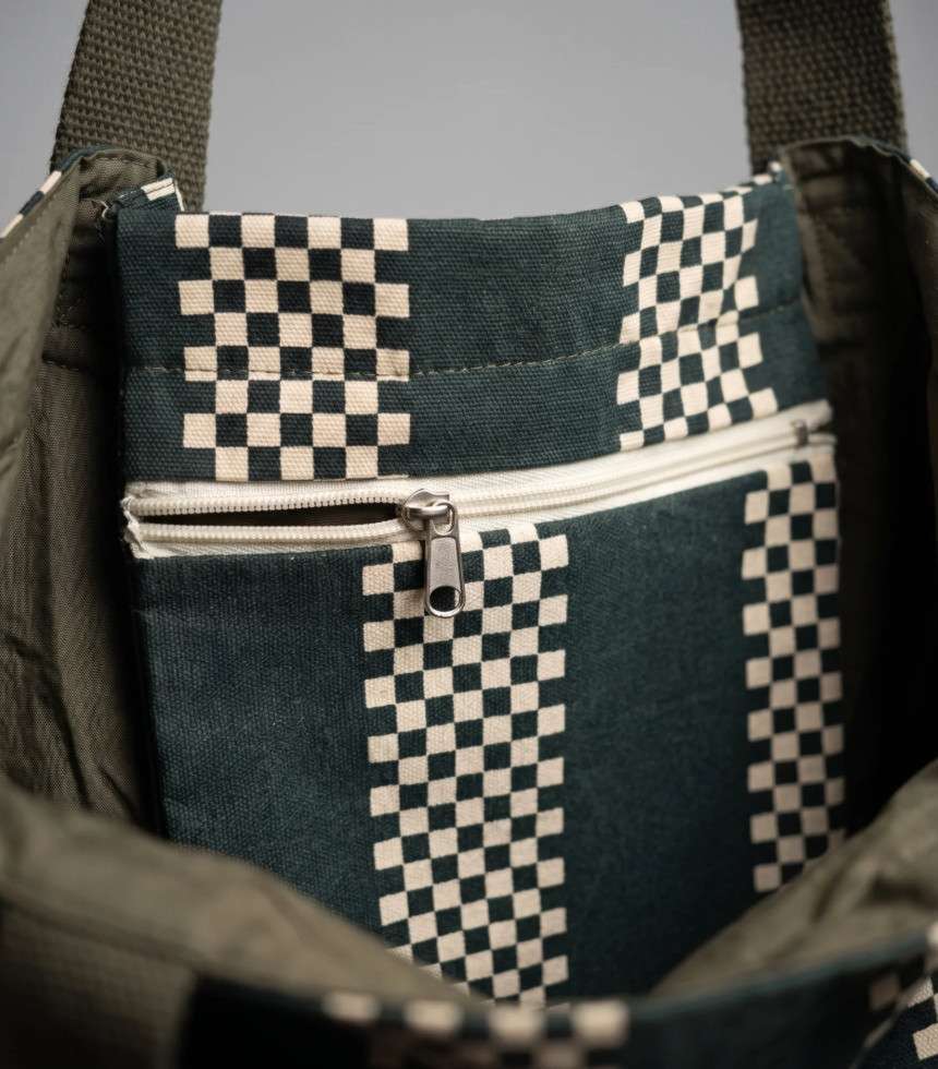 Sac cabas XL Wild Life kaki