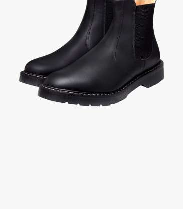 Dealer Boots cuir Greasy noir