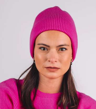 Bonnet Grand-Bé rose néon