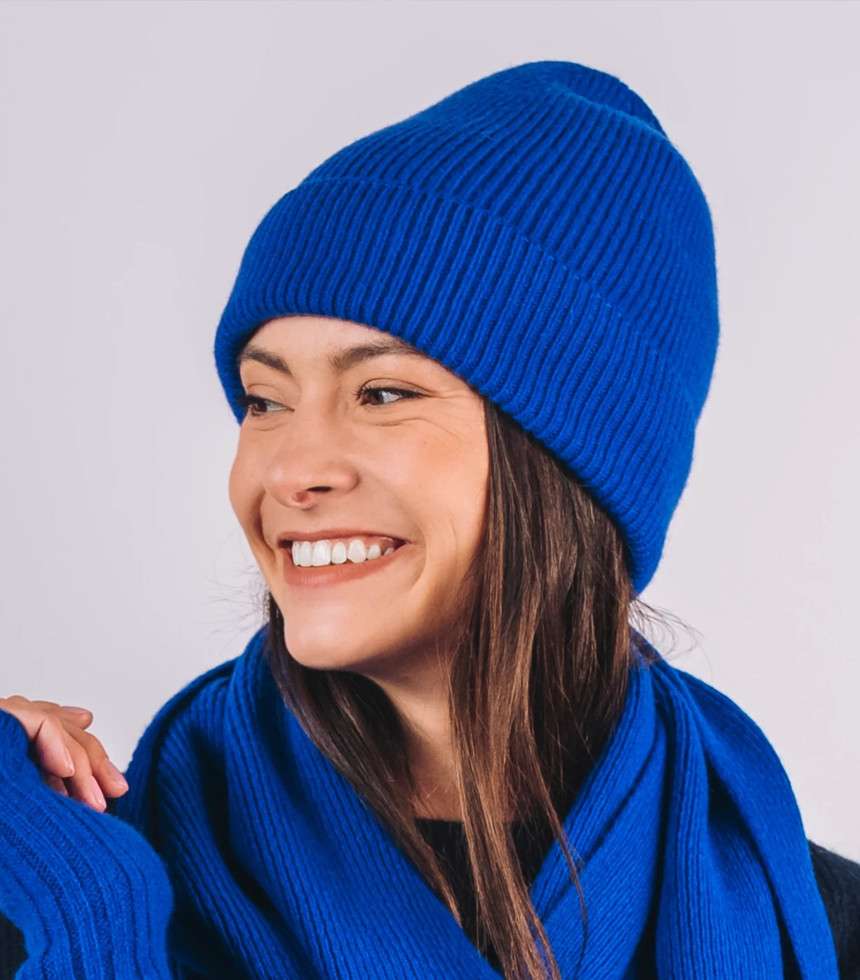 Bonnet Grand-Bé bleu électrique