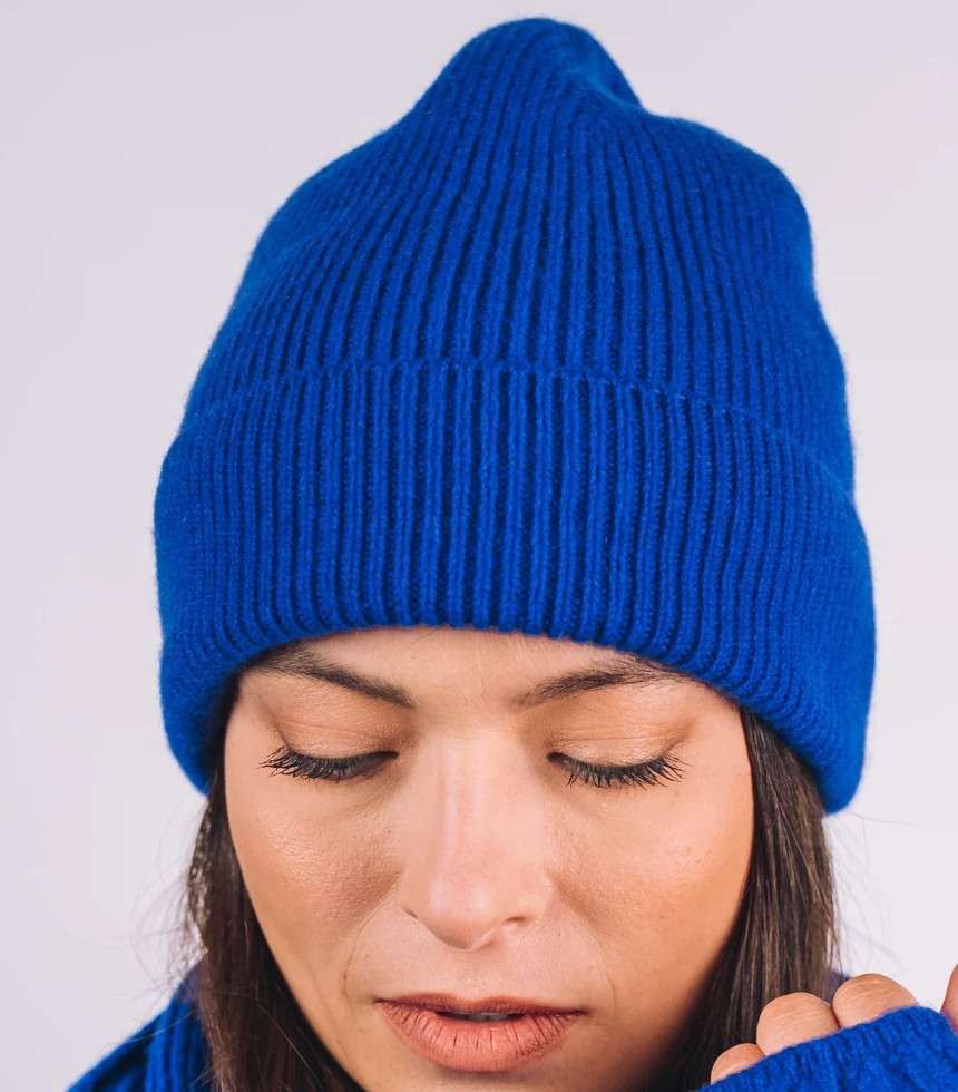 Bonnet Grand-Bé bleu électrique