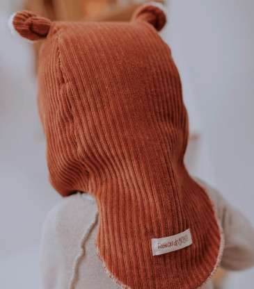 Cagoule velours paprika