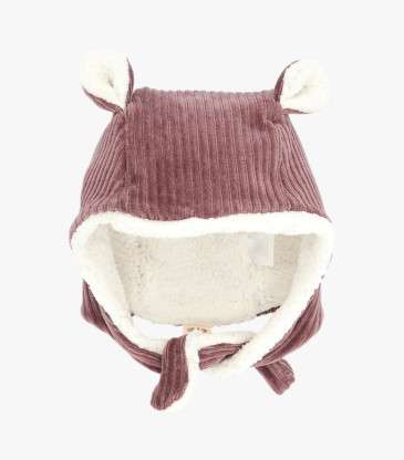 Bonnet velours réversible...