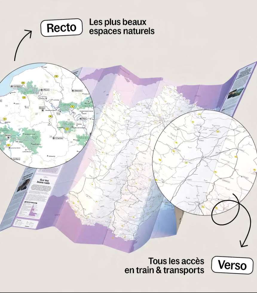 Carte 100 randonnées vélo France