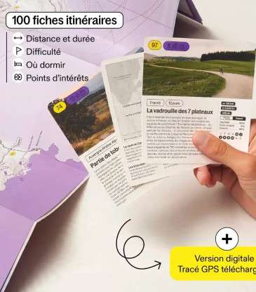 Carte 100 randonnées vélo France
