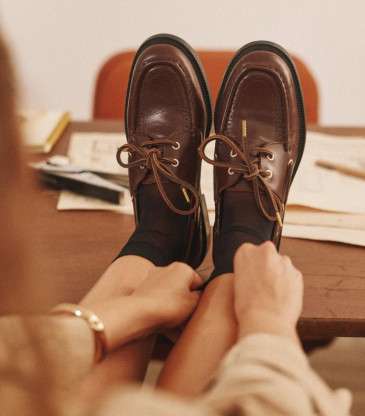 Derbies Niza cuir marron