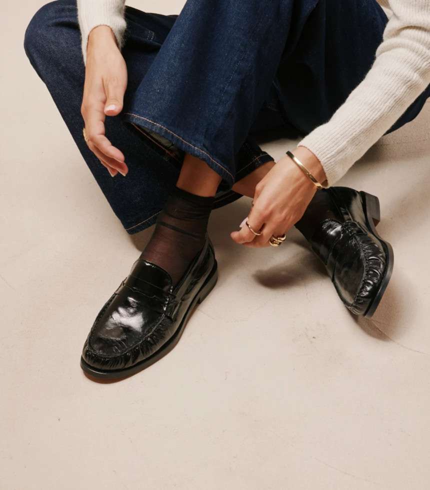 Mocassins Halley cuir noir