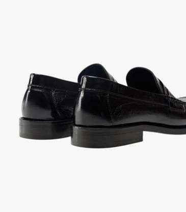 Mocassins Halley cuir noir