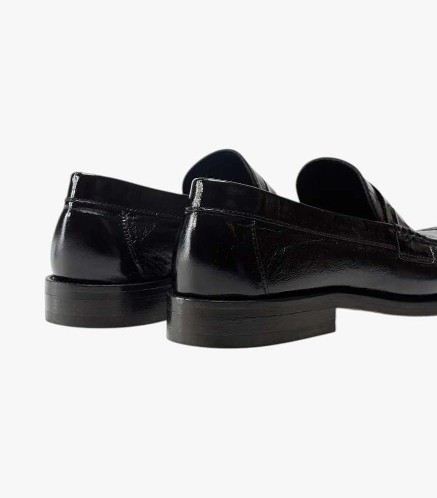 Mocassins Halley cuir noir