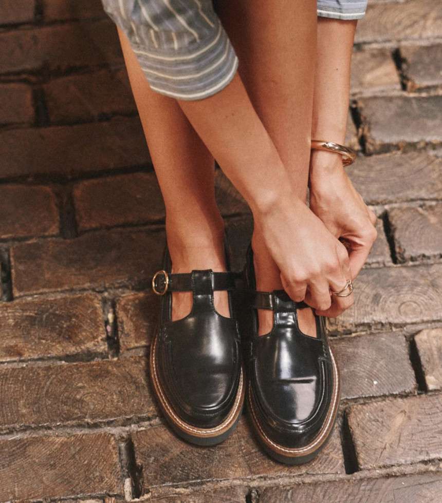 Derbies Carmen cuir noir
