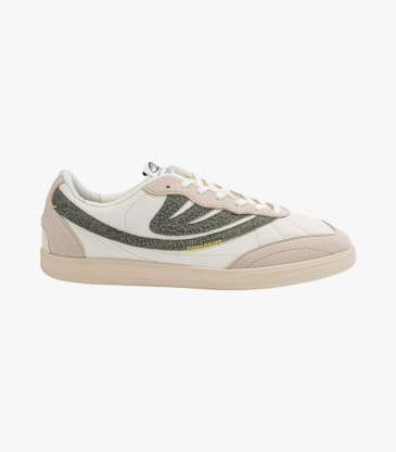 Baskets Flow beige et vert