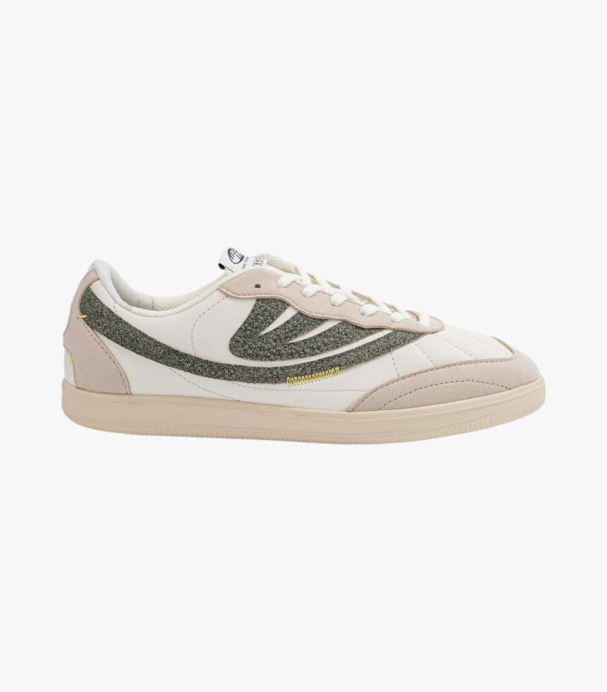 Baskets Flow beige et vert