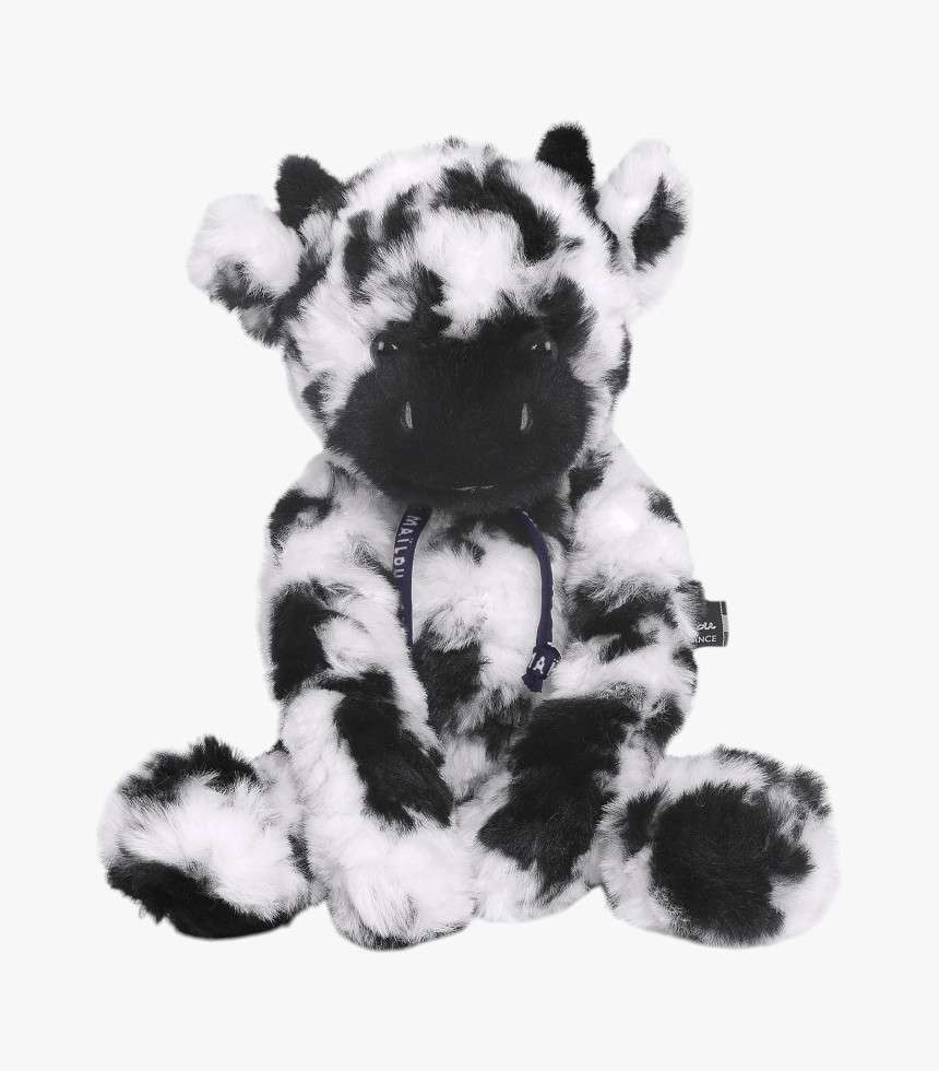 Peluche vache Suzette noir et blanc