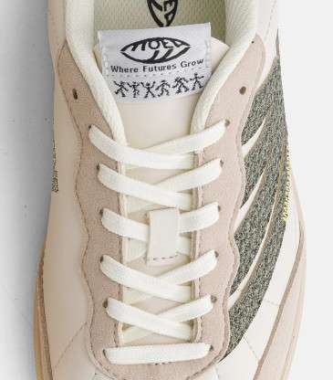 Baskets Flow beige et vert