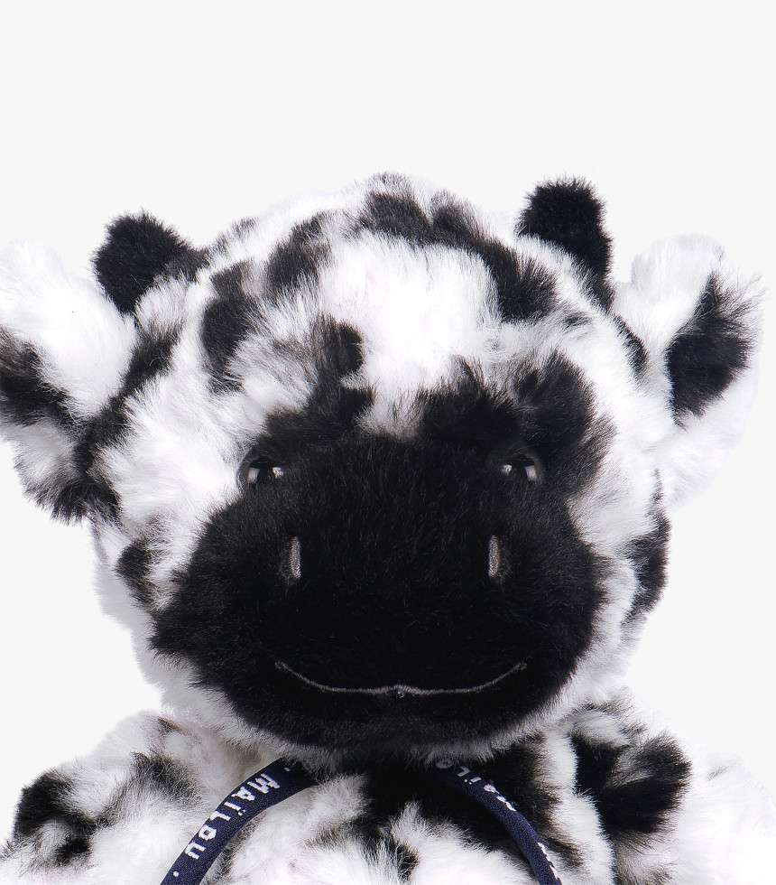 Peluche vache Suzette noir et blanc