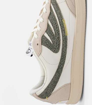 Baskets Flow beige et vert