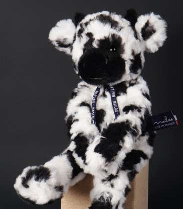 Peluche vache Suzette noir et blanc