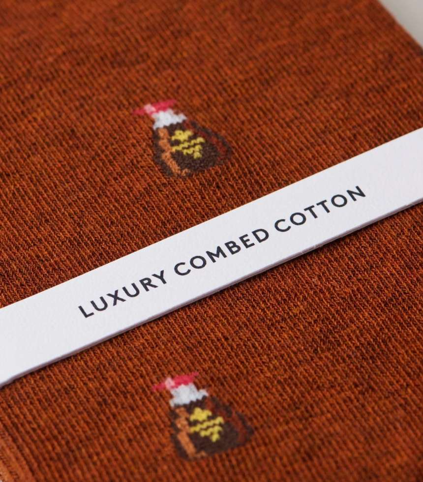 Chaussettes The Soy marron