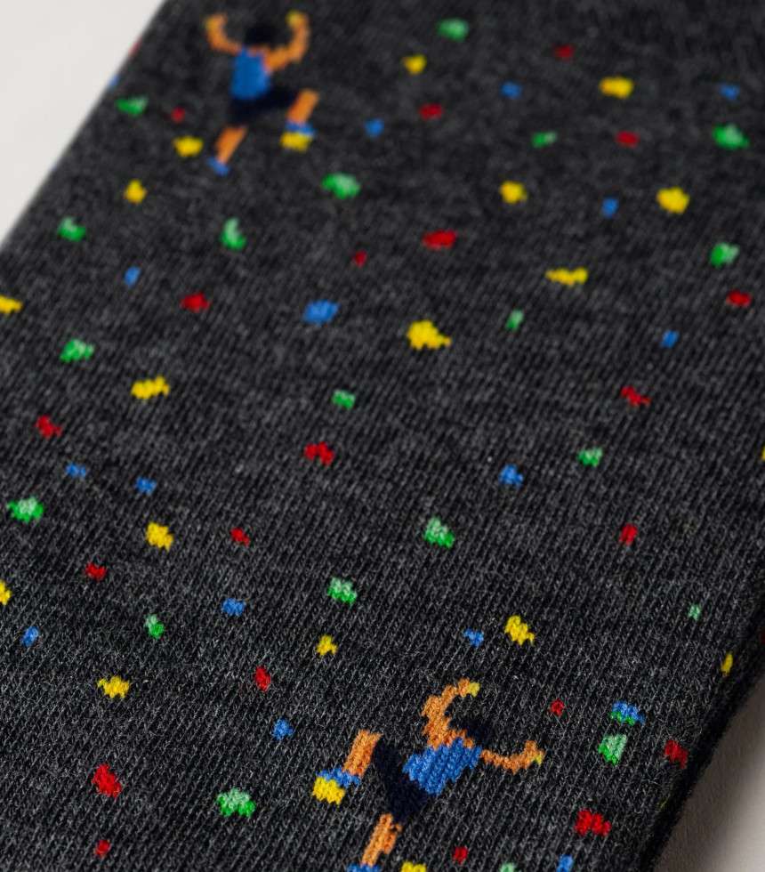 Chaussettes The Wall noir