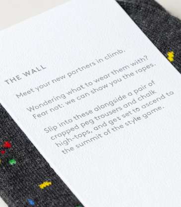 Chaussettes The Wall noir