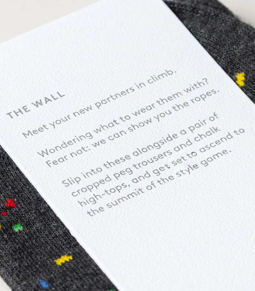 Chaussettes The Wall noir