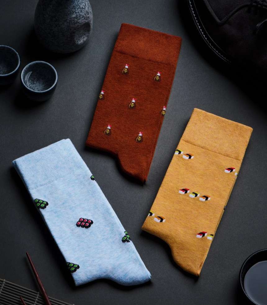 Chaussettes The Soy marron