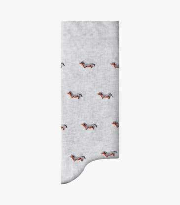 Chaussettes The Pooch gris