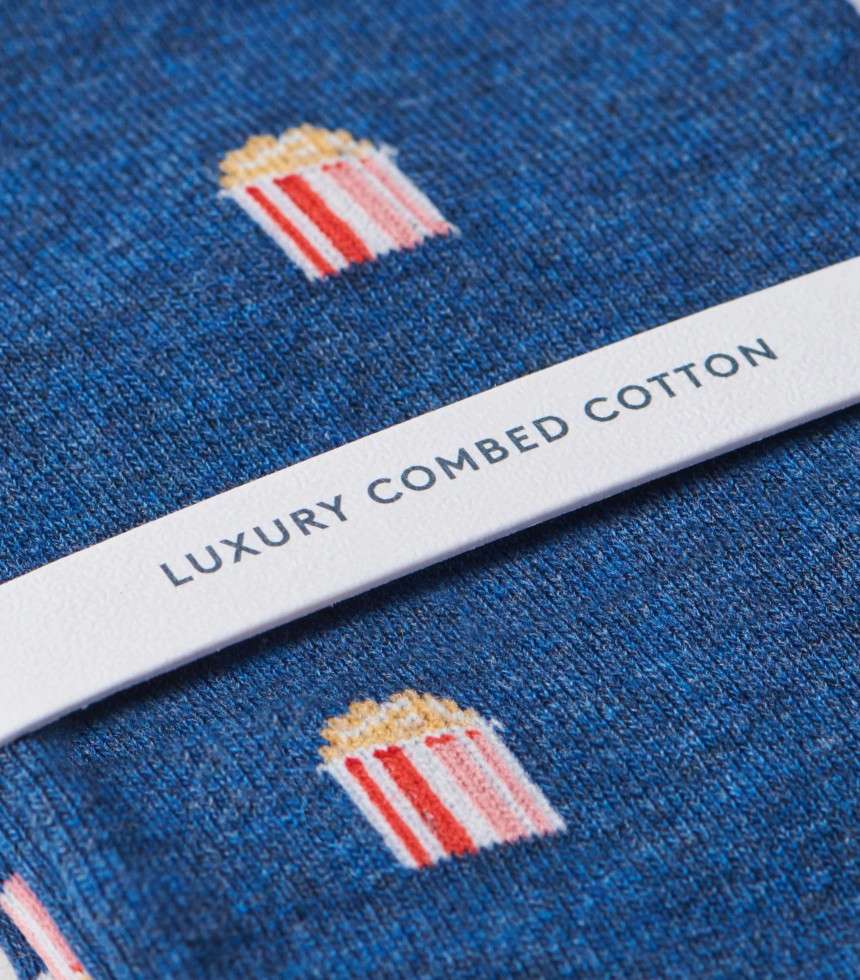 Chaussettes The Popcorn bleu
