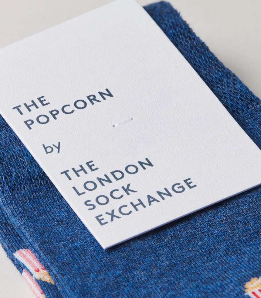 Chaussettes The Popcorn bleu