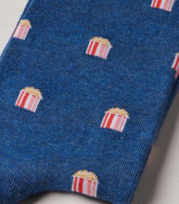 Chaussettes The Popcorn bleu