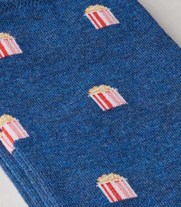 Chaussettes The Popcorn bleu
