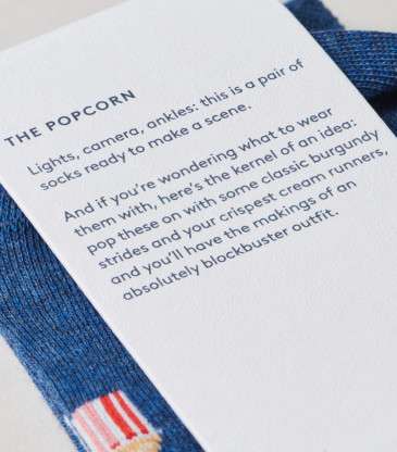 Chaussettes The Popcorn bleu