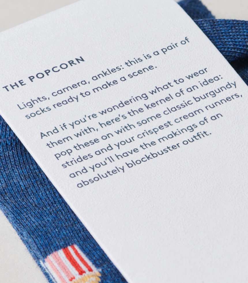 Chaussettes The Popcorn bleu