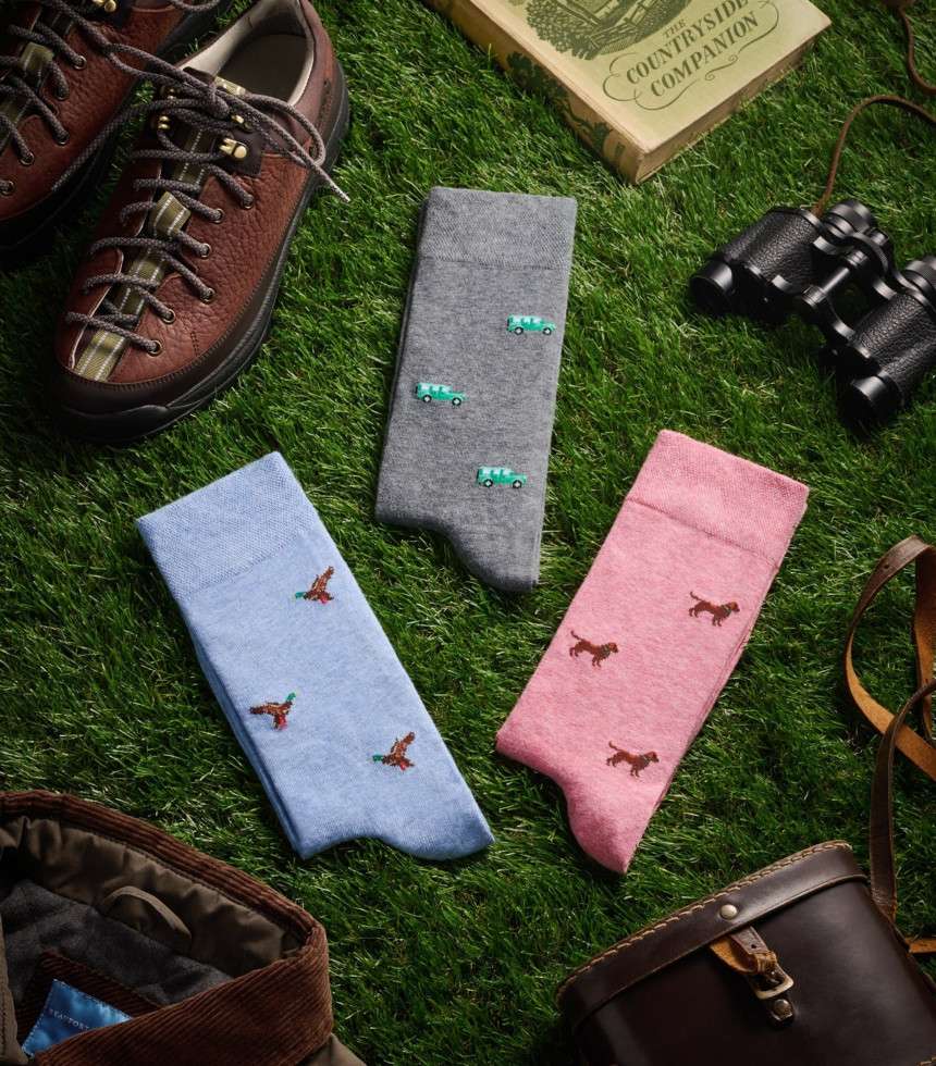 Chaussettes The Mallard bleu canard