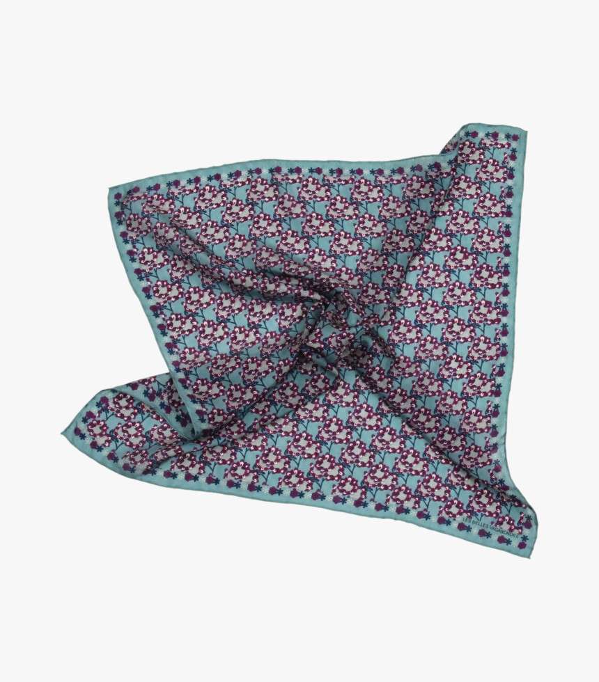 Mini foulard Tournesol prune