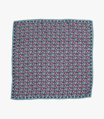 Mini foulard Tournesol prune