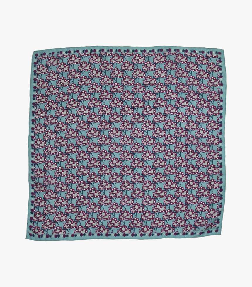 Mini foulard Tournesol prune