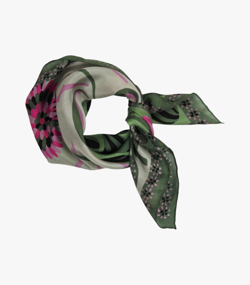 Mini foulard Birdy kaki