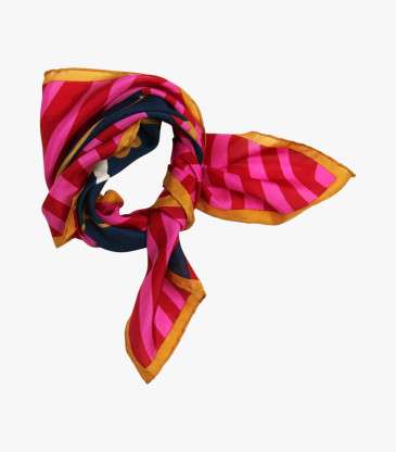 Mini foulard Luna Park fuchsia