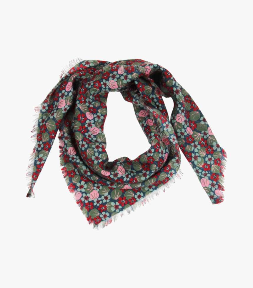 Écharpe Delta Laine Florilège gris