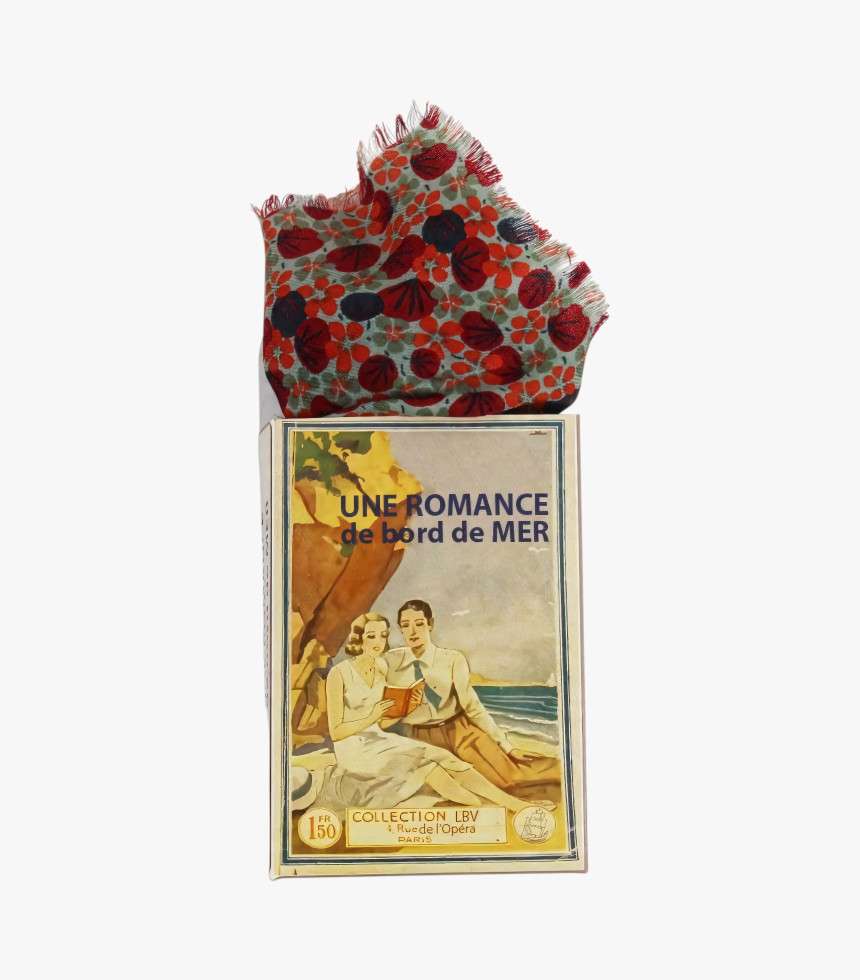 Écharpe Delta Laine Florilège beige