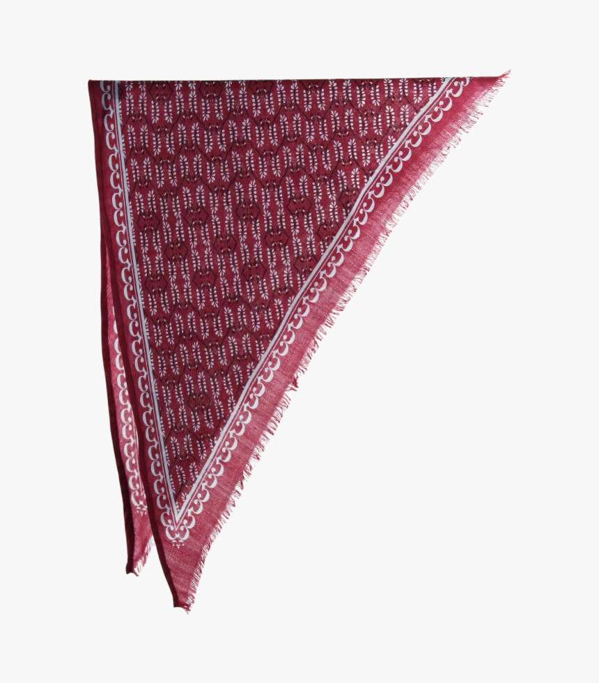 Écharpe Delta Laine Celeste bordeaux