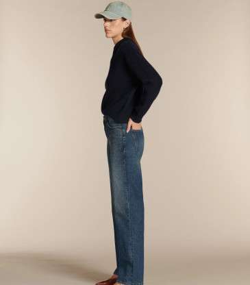 Jean droit Paris bleu stone