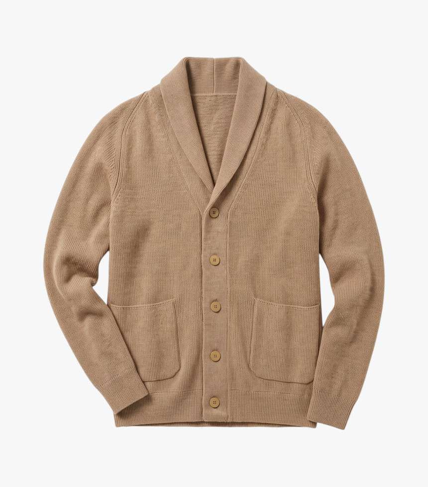 Cardigan laine mérinos kelp melange