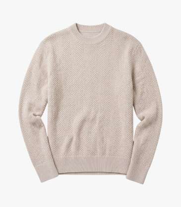 Pull jacquard laine nature...