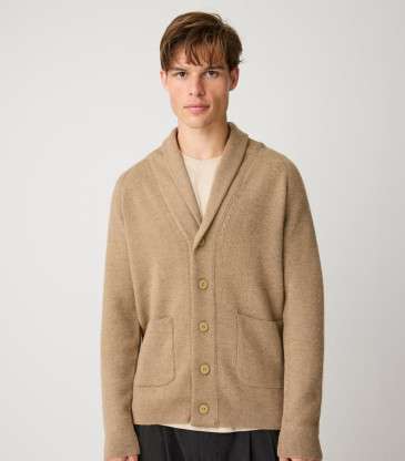 Cardigan laine mérinos kelp melange