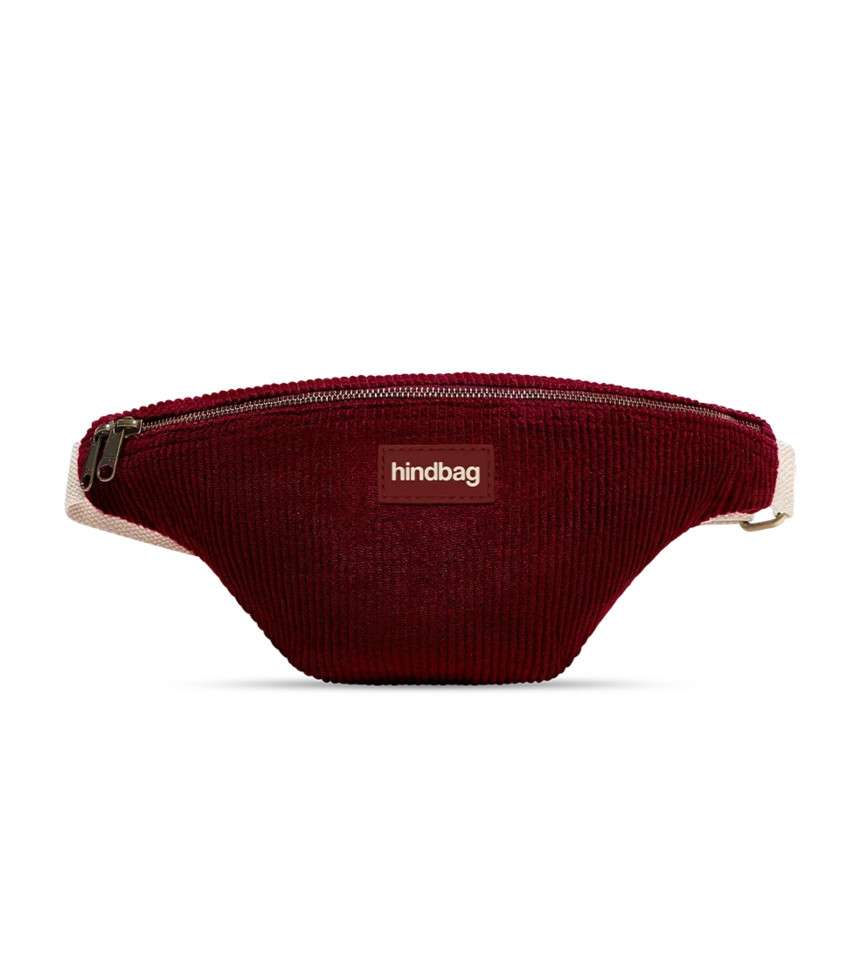 Sac banane Olivia velours bordeaux