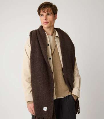 Cardigan laine mérinos kelp melange