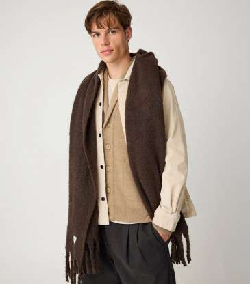 Cardigan laine mérinos kelp melange