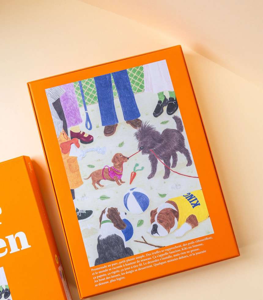 Puzzle 1000 pièces Sortir le chien
